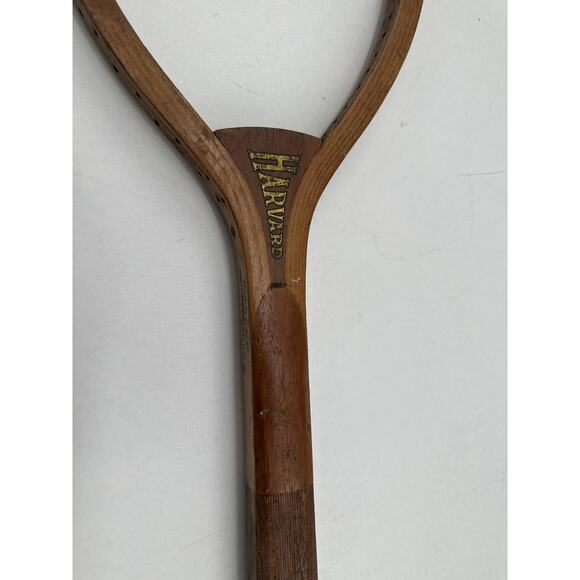 Antique 1900's Kent Pawtucket RI Harvard Cambridge Wood Tennis Racket Racquet - Picture 10 of 10